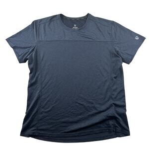 KUHL T-Shirt Men’s XL Performance Tech Outdoor Hiking Activewear Navy Blue